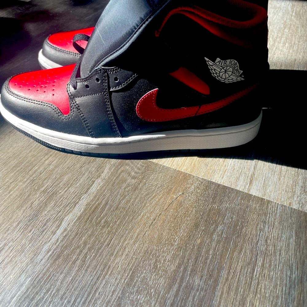 Nike Air Jordan Black and Red High-Tops